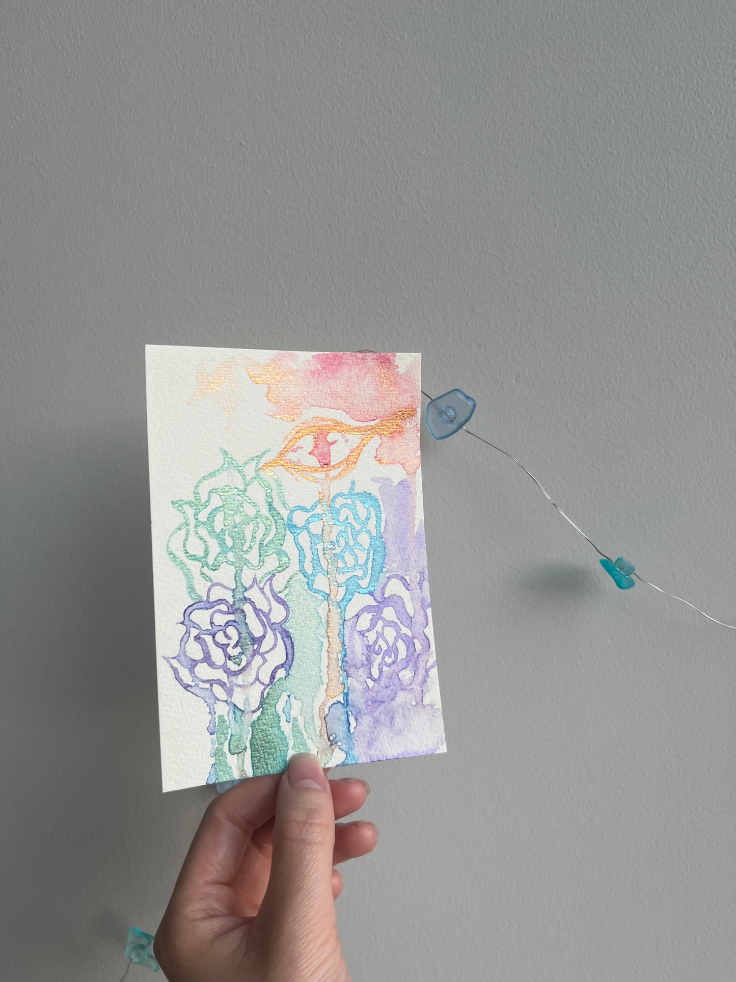Eyes That See : 2 watercolor postcards