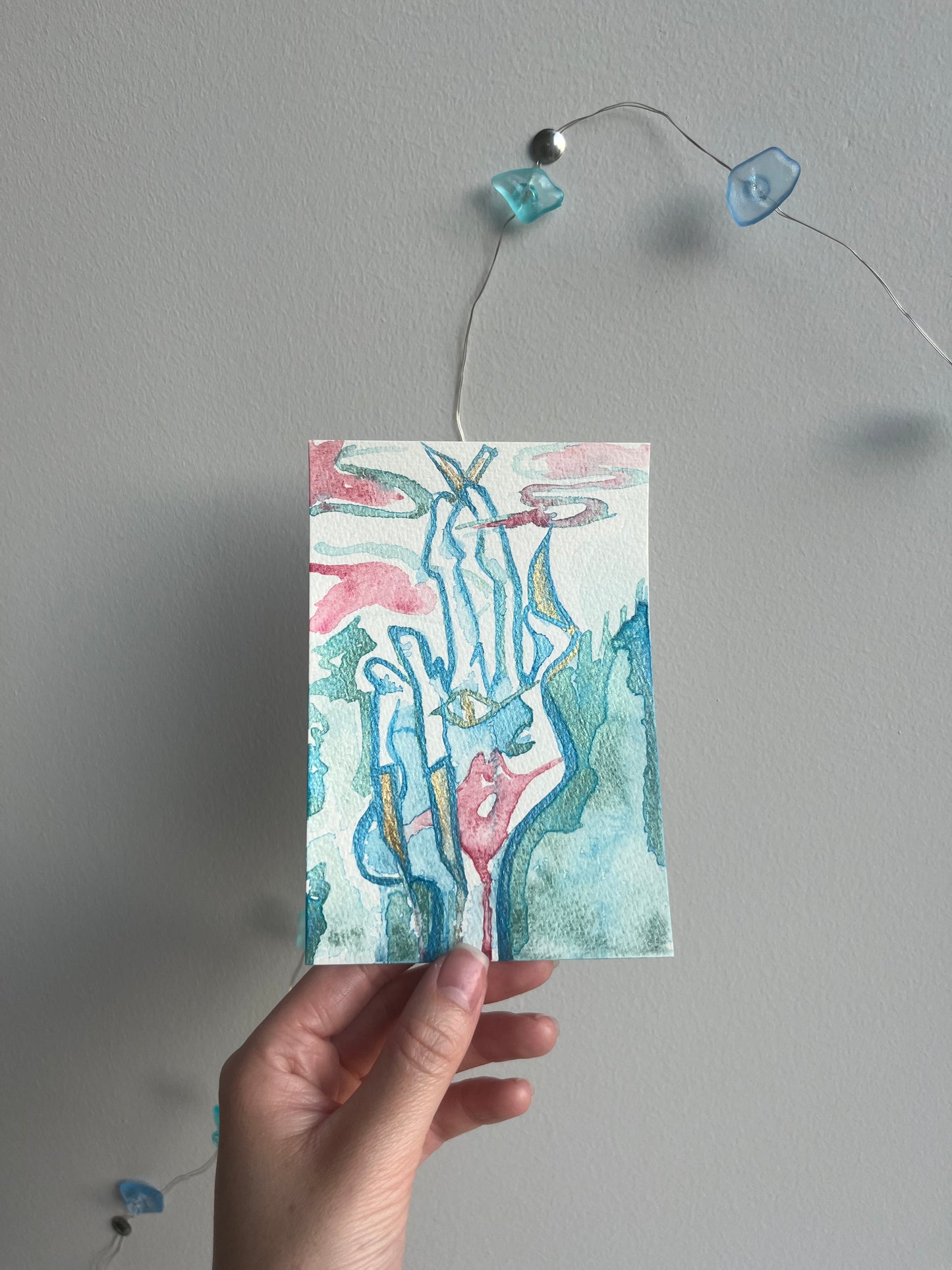 Eyes That See : 2 watercolor postcards