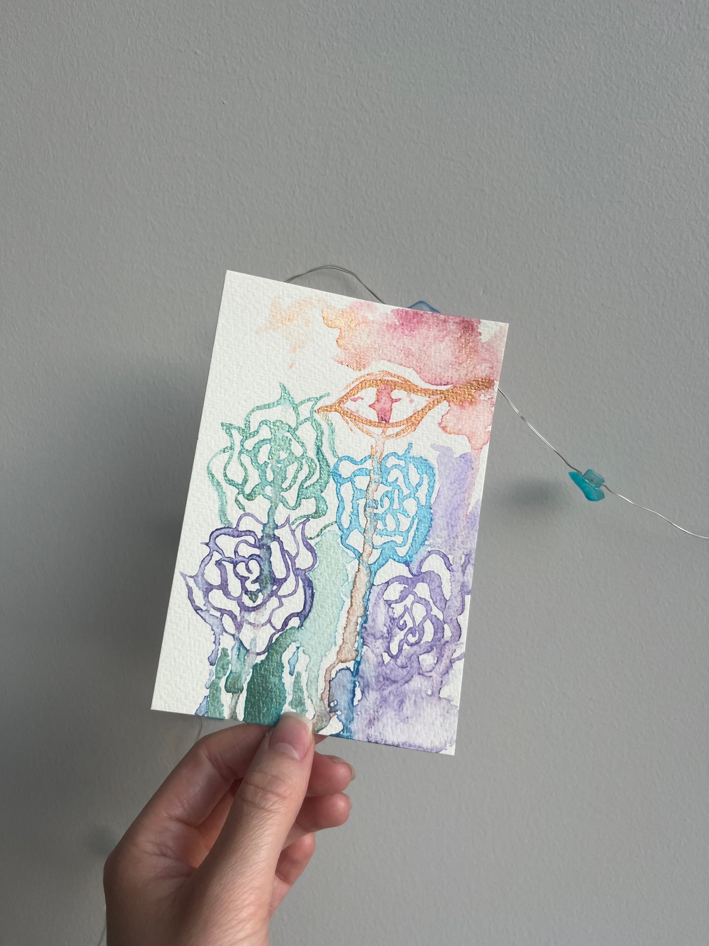 Eyes That See : 2 watercolor postcards