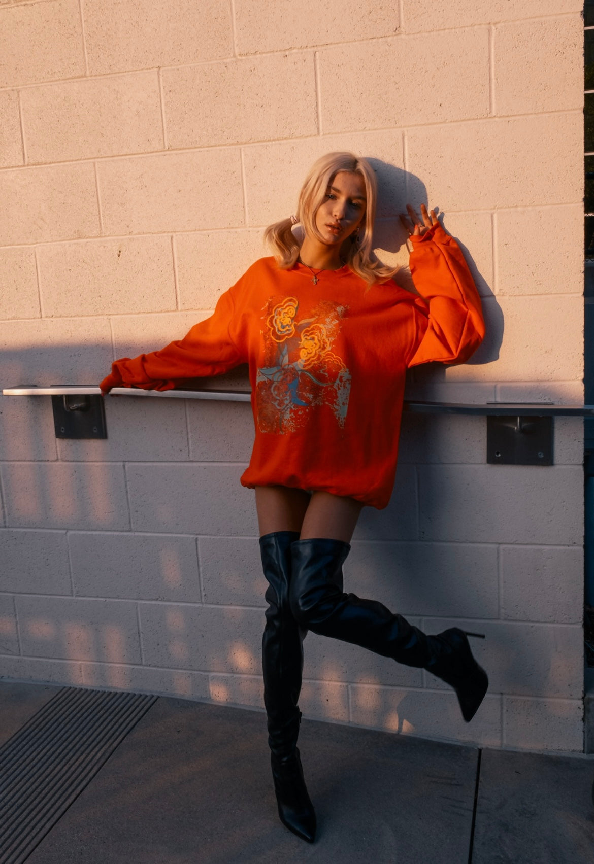 CozySin Orange Sweater