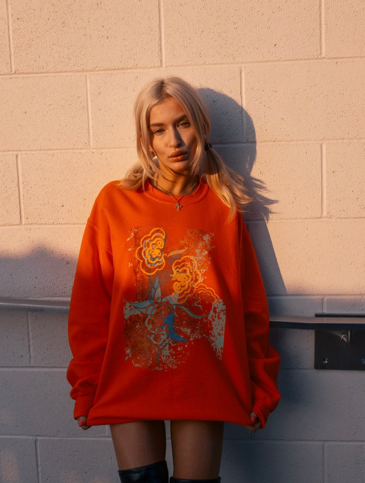 CozySin Orange Sweater