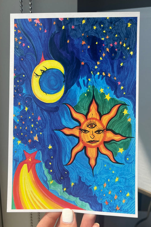 Moon n Sun print