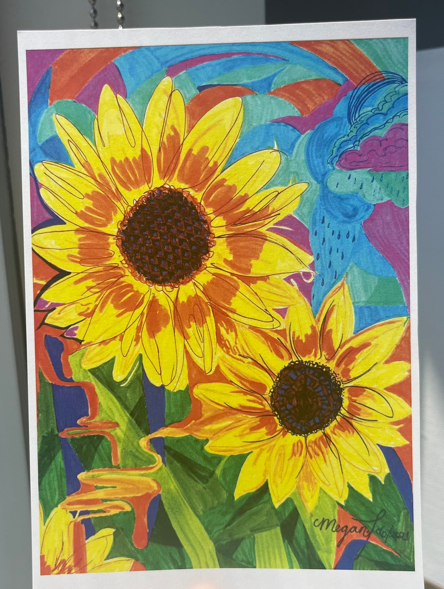 Sunflower print